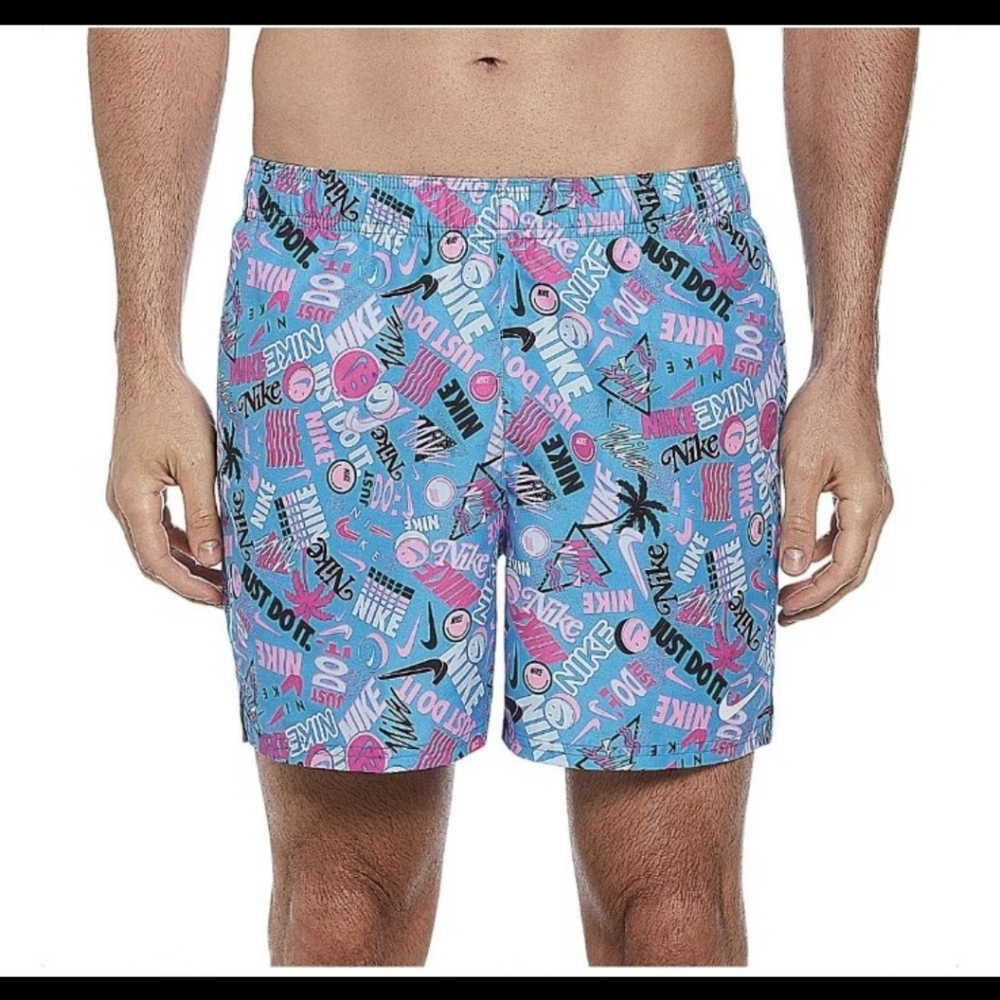 NWT Nike 5" Smiley Volley Shorts
